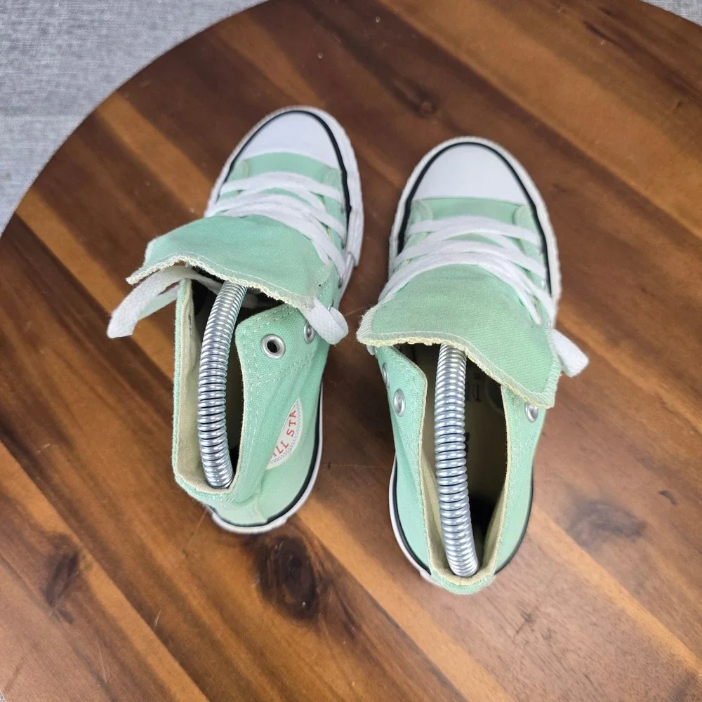 Converse Chuck Taylor All Star Kids Mint Green High Top Sneakers 342367F Size 13